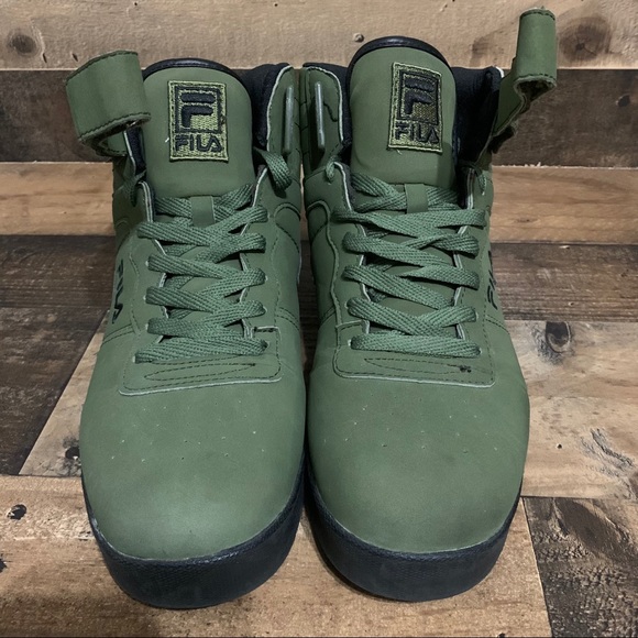 Fila High Top Sneakers Mens Sz 11 Green - Picture 4 of 11